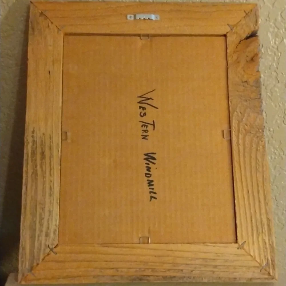 Western Cowboy Windmill Wooden Picture Frame Home Decor Accents - Picture 5 of 11